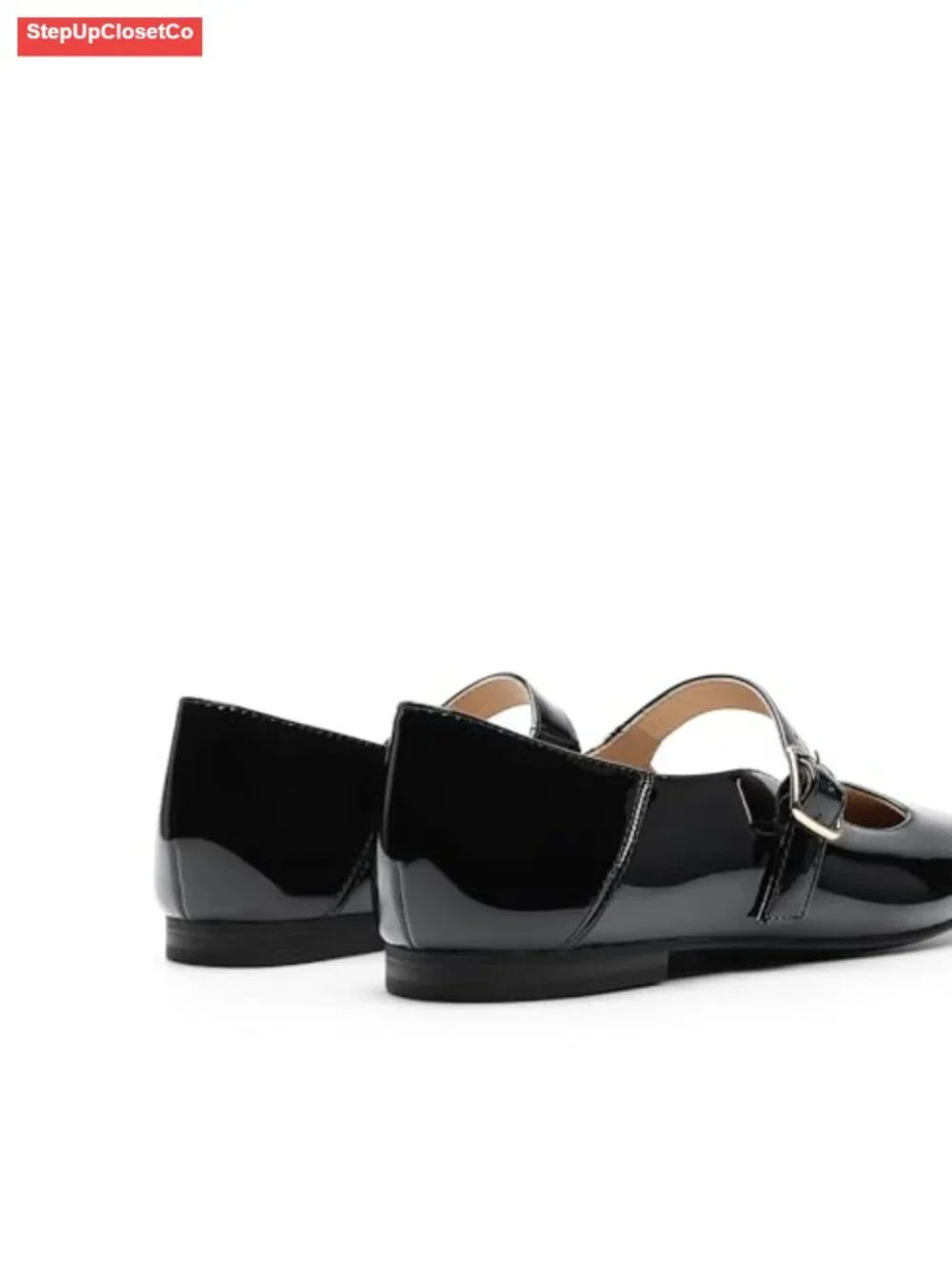 Women's Square Toe Mary Jane Flats - Adjustable Strap Cushioned